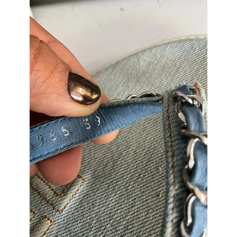 Chanel inter-locking denim sandals